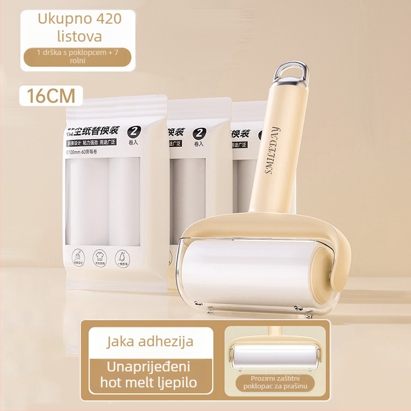 Zamjenski lint roller s tearable rolom za uklanjanje mačjih dlaka, čišćenje odjeće i dlaka — Materijal: plastika, Marka Yi wei, Stil: Moderno jednostavno