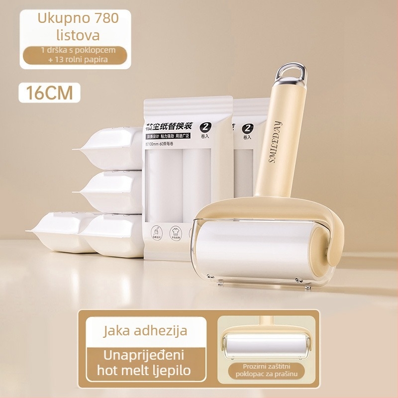Zamjenski lint roller s tearable rolom za uklanjanje mačjih dlaka, čišćenje odjeće i dlaka — Materijal: plastika, Marka Yi wei, Stil: Moderno jednostavno