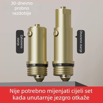 Univerzalni odvod vode za umivaonik s gumbastim poklopcem i pokretnim jezgrom – mesing, moderni minimalistički stil