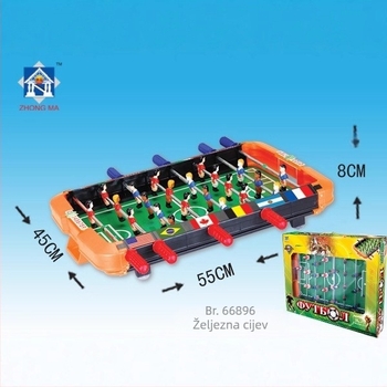 Mini stolni nogomet za dvije osobe, plastična konstrukcija, za djecu 4-6 godina