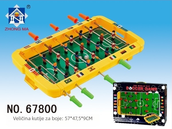 Mini stolni nogomet za dvije osobe, plastična konstrukcija, za djecu 4-6 godina