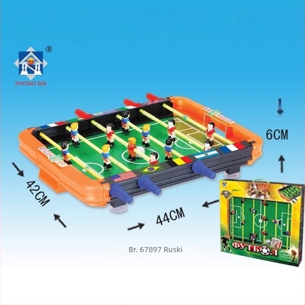 Mini stolni nogomet za dvije osobe, plastična konstrukcija, za djecu 4-6 godina