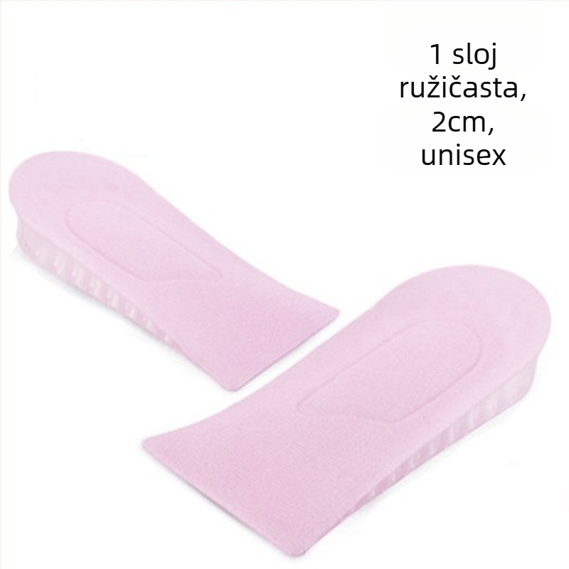 Silicijske vložke za povećanje visine, nevidljive, prozračne s mrežastom strukturom, model zgdqk01, za muškarce i žene, pogodné za kožne cipele, čizme, casual i sportske cipele