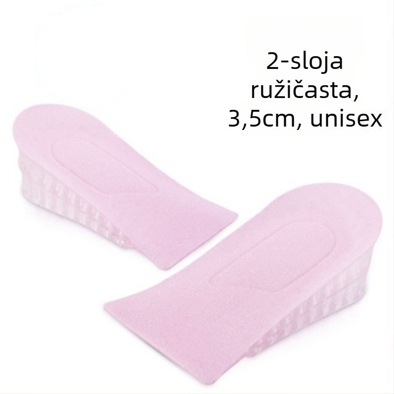 Silicijske vložke za povećanje visine, nevidljive, prozračne s mrežastom strukturom, model zgdqk01, za muškarce i žene, pogodné za kožne cipele, čizme, casual i sportske cipele