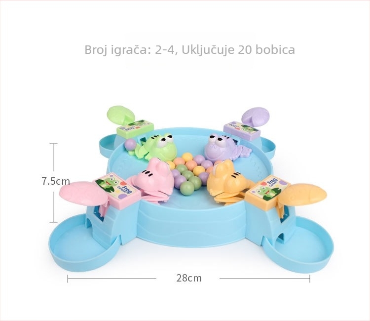 Hubao plastična slagalica-igra na ploči: gladna žaba jede grah, Sudoku ravnoteža, rušenje zidova – stolna zabava za djecu 4–6 godina