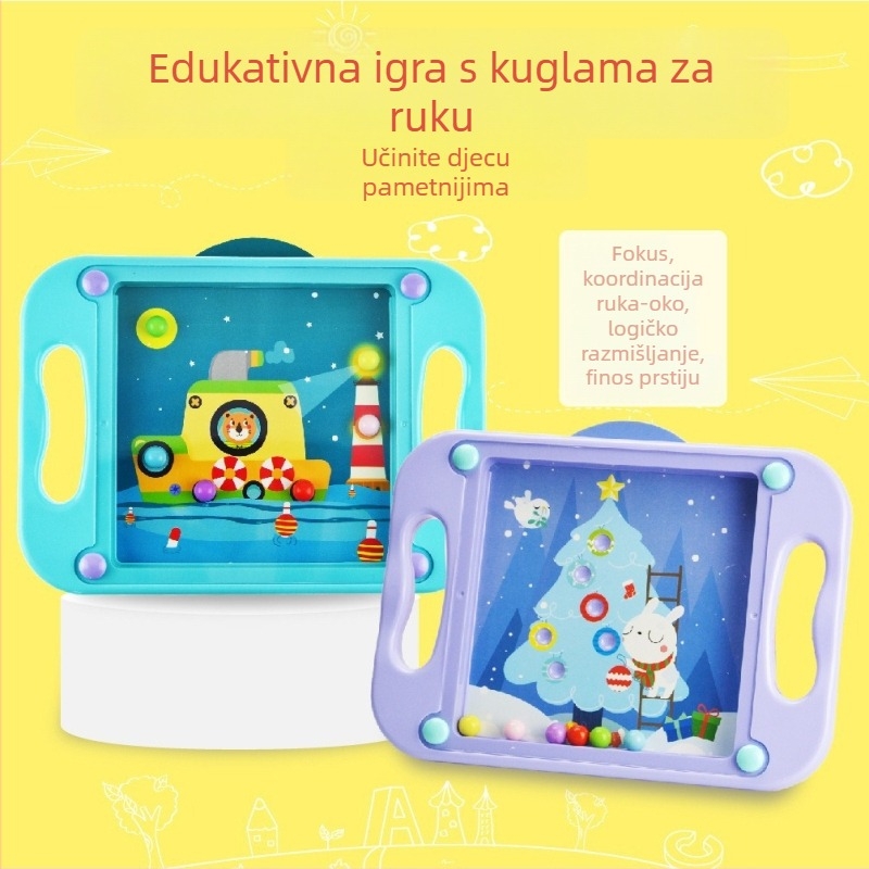 Hubao plastična slagalica-igra na ploči: gladna žaba jede grah, Sudoku ravnoteža, rušenje zidova – stolna zabava za djecu 4–6 godina