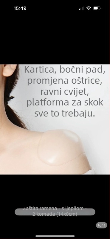 Zaštitni jastučići za repnu kost, bokove, koljena, lakat i stražnjicu; universalna prilagodba; za sportove s loptom; kombinirana sportska zaštita