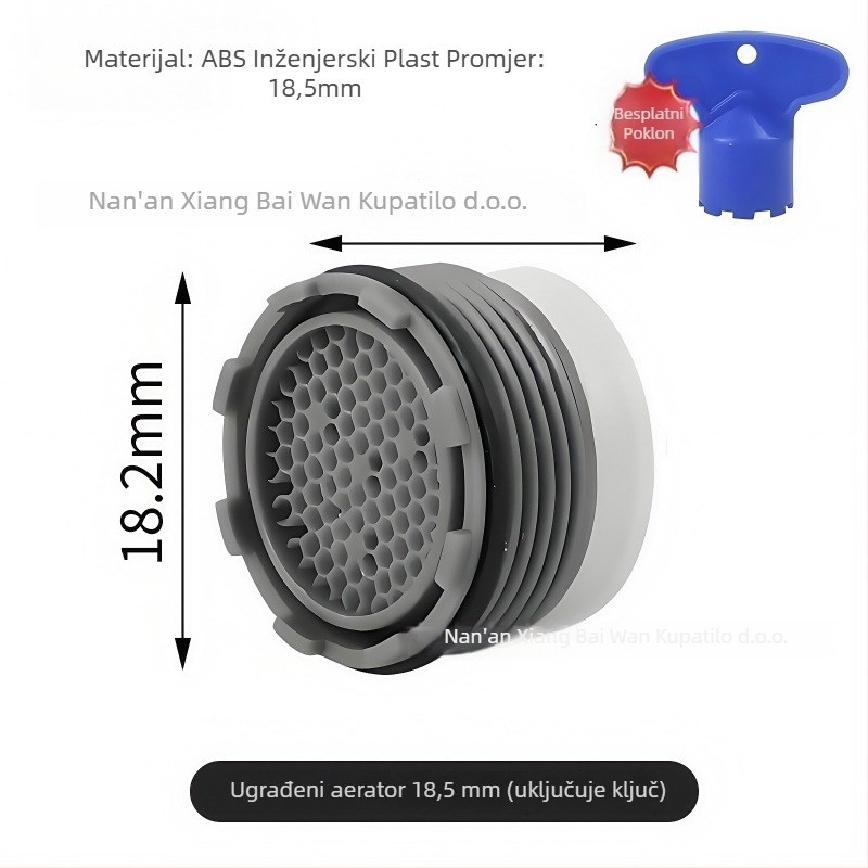 Slavina s ugrađenim aeratorom i skrivenim filtrom, alat za demontažu i ključ, ABS materijal, moderni minimalistički stil, brend Beautiful Lion