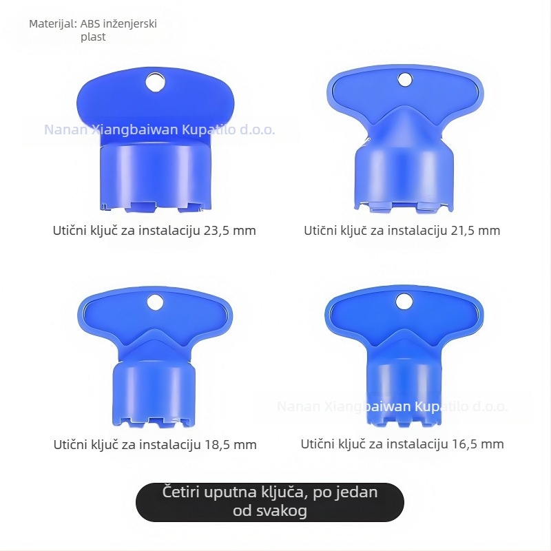 Slavina s ugrađenim aeratorom i skrivenim filtrom, alat za demontažu i ključ, ABS materijal, moderni minimalistički stil, brend Beautiful Lion