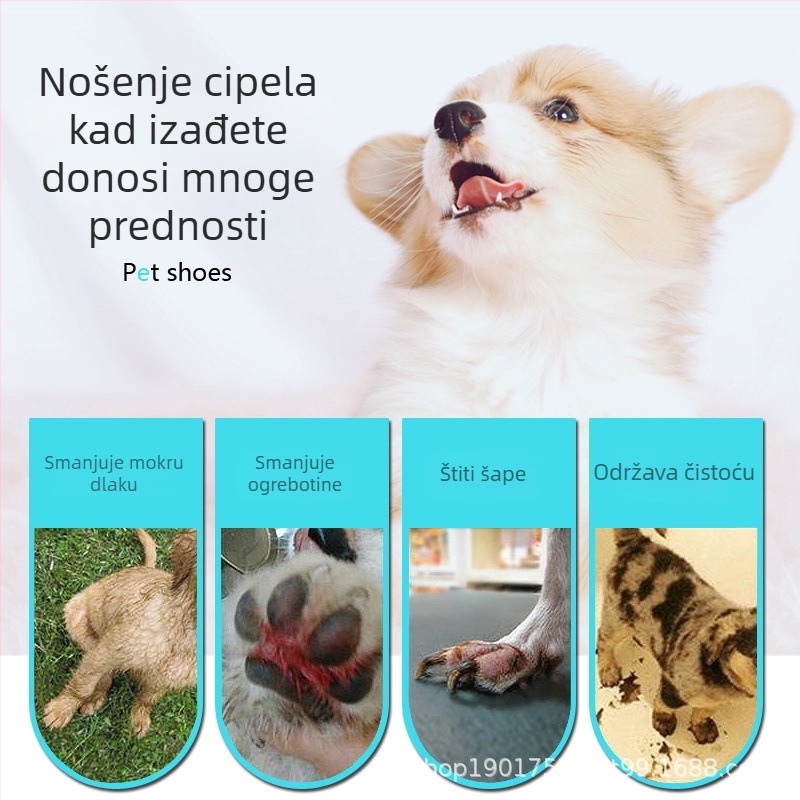 MAJIYAHE Pokrivalo za cipele za kućne ljubimce – protuklizno, ležerni stil, univerzalno, model 001