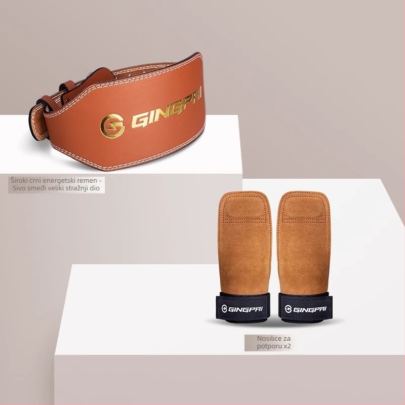 Kožni pojas za struk za čučnjeve i teška dizanja — zaštita struka