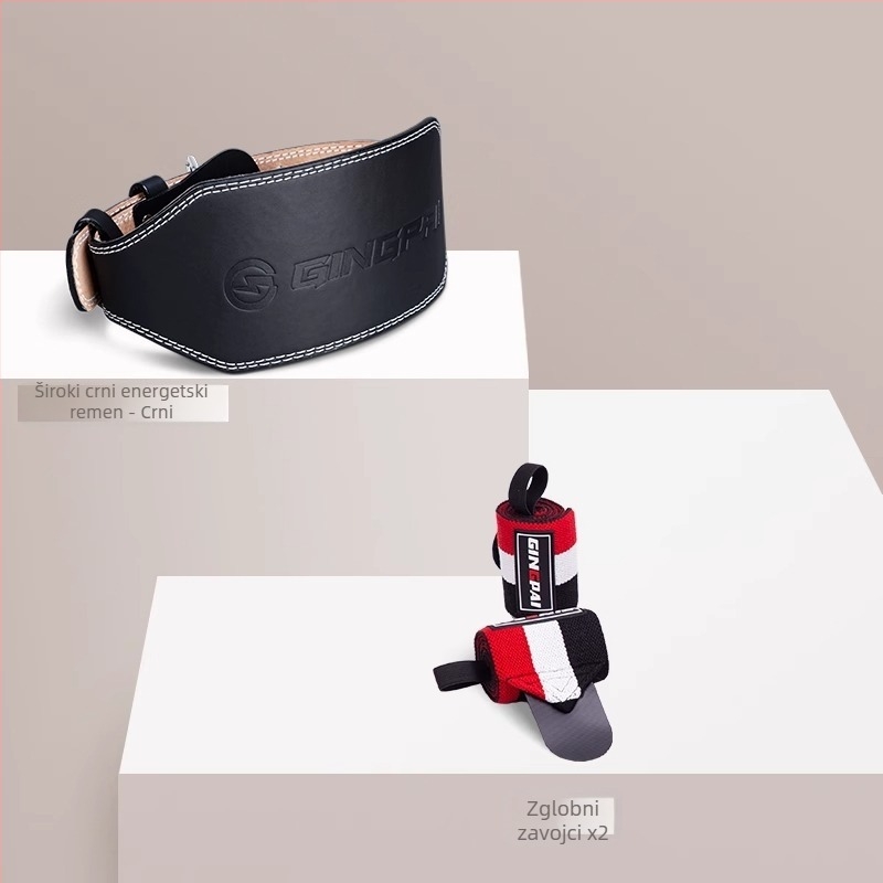 Kožni pojas za struk za čučnjeve i teška dizanja — zaštita struka