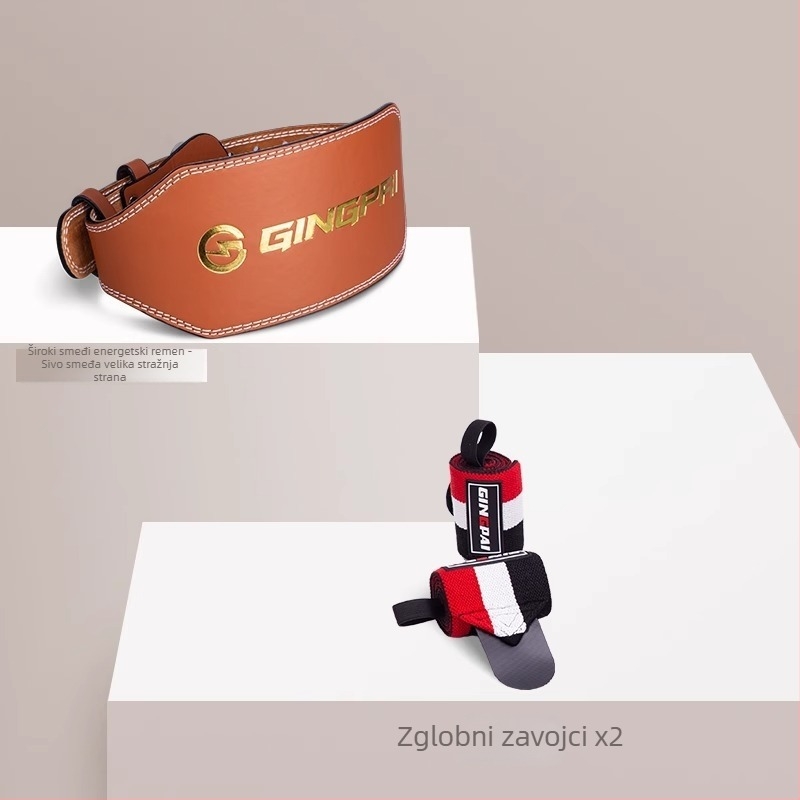 Kožni pojas za struk za čučnjeve i teška dizanja — zaštita struka