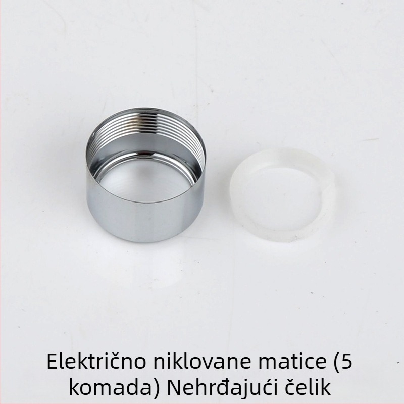 Spojnik za gornji tuš u kupaonici, kolona za tuš s 4‑bodnim univerzalnim kuglastim spojem i rotirajućom kuglom