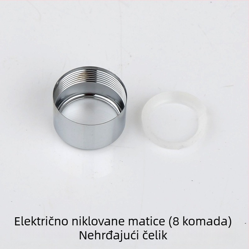 Spojnik za gornji tuš u kupaonici, kolona za tuš s 4‑bodnim univerzalnim kuglastim spojem i rotirajućom kuglom