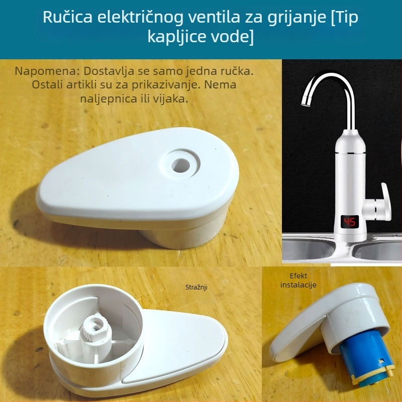 Električni slavina za toplu vodu – plastični poklopac za popravak, dodatni pribor, bočni brtveni poklopac za trenutačnu toplu vodu, kružni antifrizni prsten