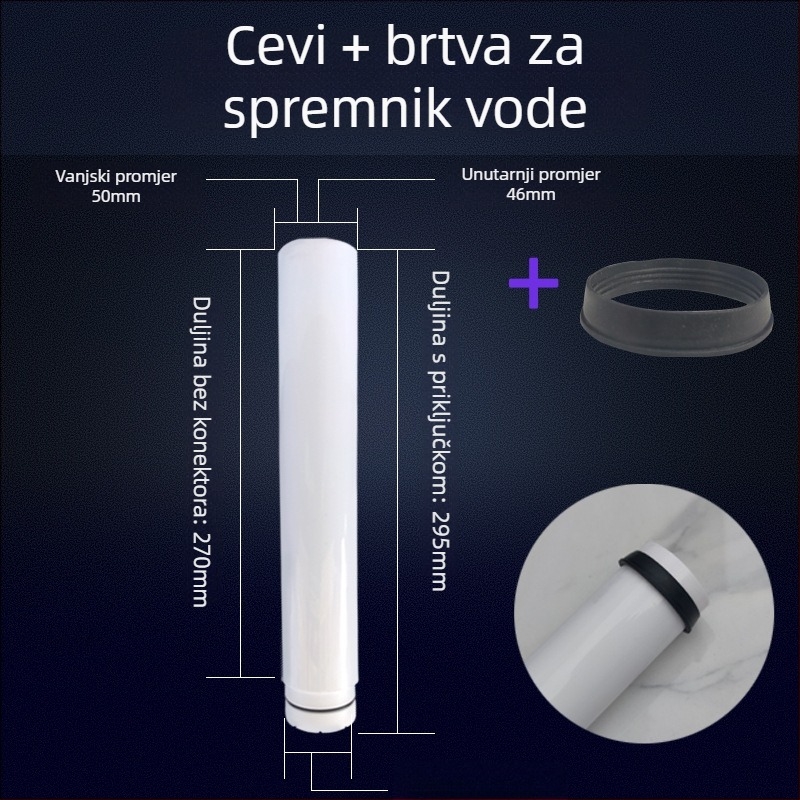 Odtvod vode iz spremnika klozeta tipa klek s brtvnim prstenom