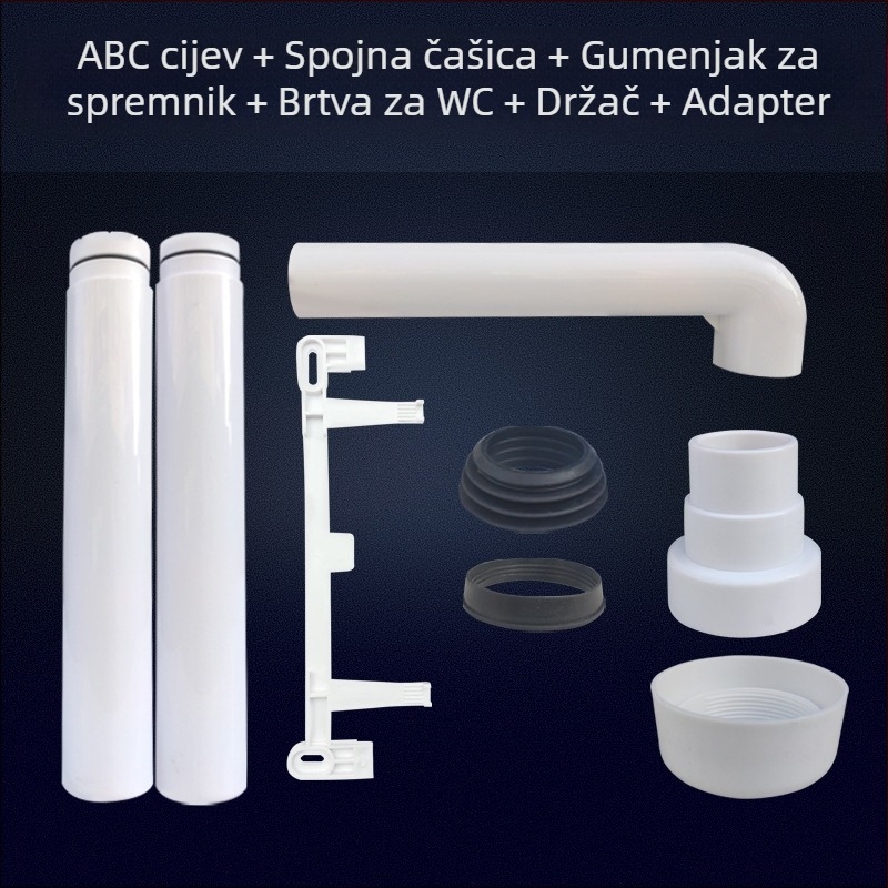 Odtvod vode iz spremnika klozeta tipa klek s brtvnim prstenom