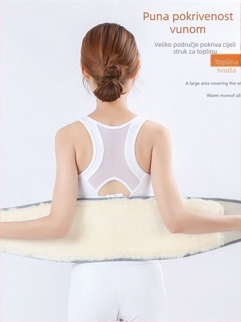 Pojasna zaštita od ovčje vune za odrasle – lumbalna podrška za planinarenje i vanjski fitness