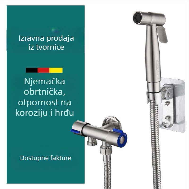 Ručni WC sprej s mlaznicom za bidet, visok tlak, tuš glava za kupaonicu