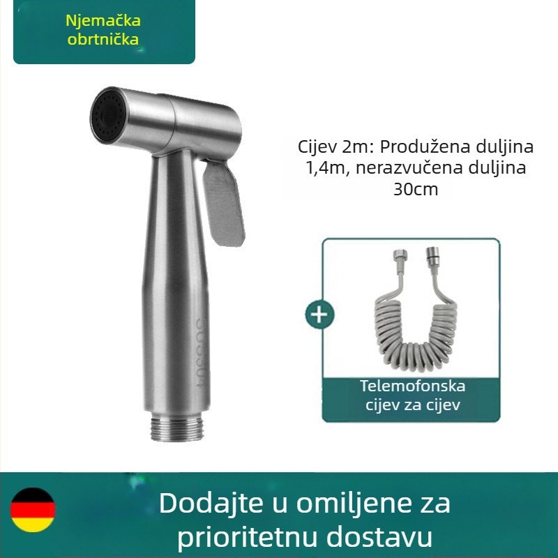 Ručni WC sprej s mlaznicom za bidet, visok tlak, tuš glava za kupaonicu