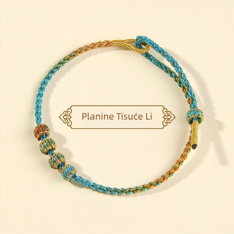 Ručni pleteni narukvica od užeta, etnički stil, unisex (ljeto 2025)