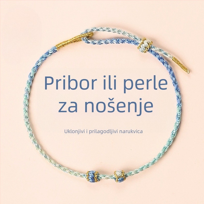 Ručni pleteni narukvica od užeta, etnički stil, unisex (ljeto 2025)