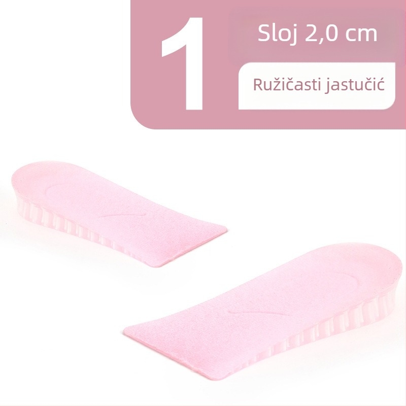 Silikonski ulošak za podizanje visine, poluvoložak, za muške i ženske cipele, pogodan za sportske tenisice, kožne cipele i čizme, sve sezone