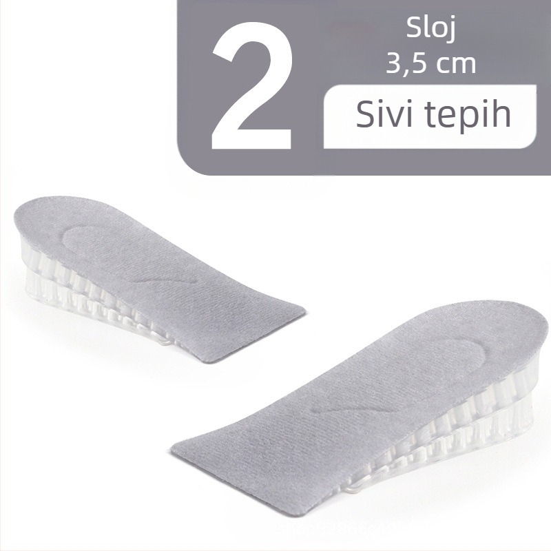 Silikonski ulošak za podizanje visine, poluvoložak, za muške i ženske cipele, pogodan za sportske tenisice, kožne cipele i čizme, sve sezone