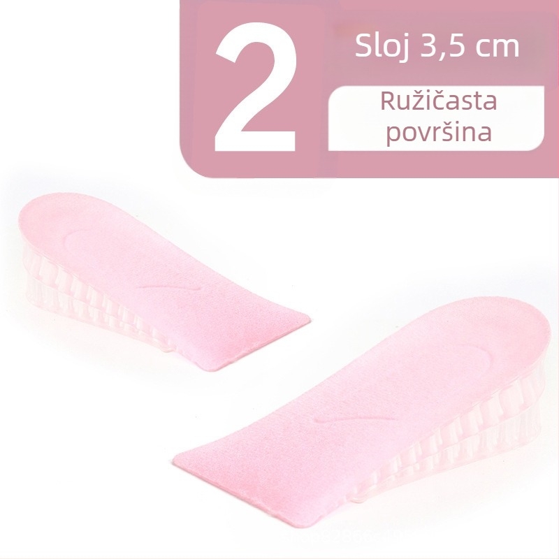 Silikonski ulošak za podizanje visine, poluvoložak, za muške i ženske cipele, pogodan za sportske tenisice, kožne cipele i čizme, sve sezone