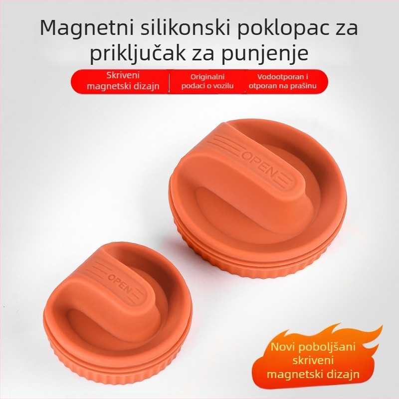 Magnetska kapica za priključak za punjenje, silikonski vodootporni poklopac za automobil