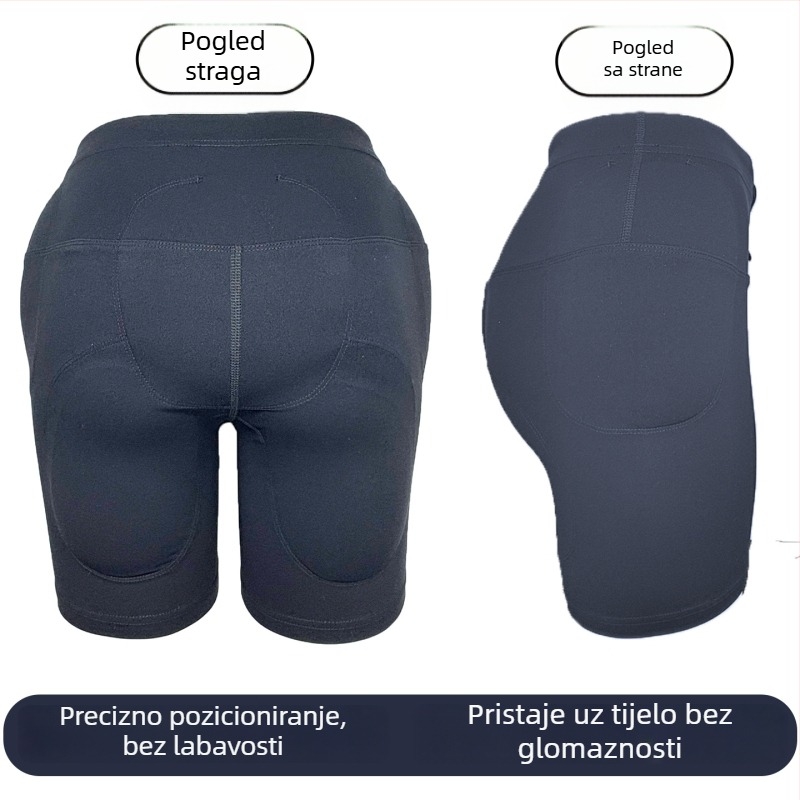 Skijaški štitnik kuka – mekan silikon, unisex, unutarnja zaštita, otpornost na pad