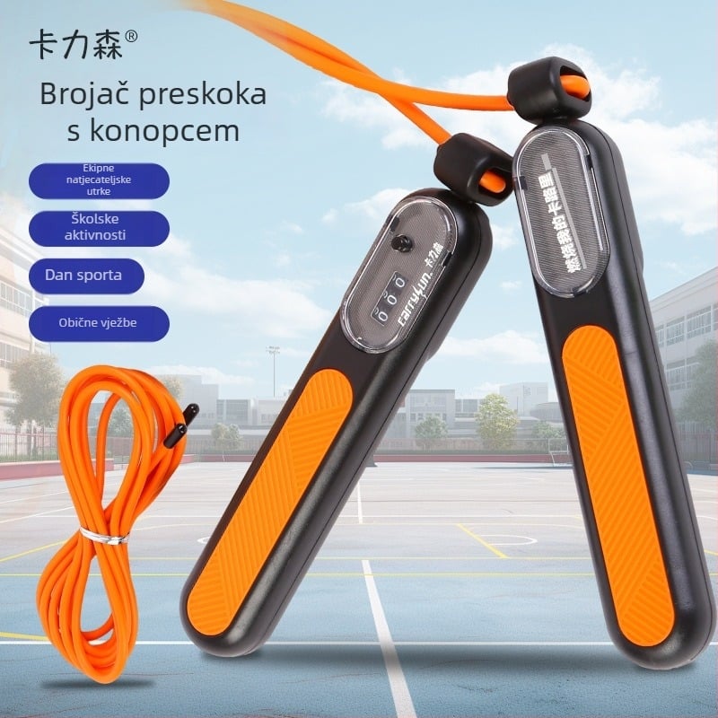 Mehaničko brojilo za skakanje užeta s ležajem - kalistenika trening, model 001, ABS i PVC