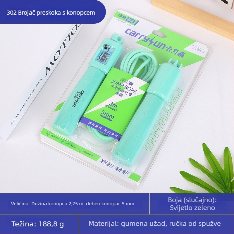 Mehaničko brojilo za skakanje užeta s ležajem - kalistenika trening, model 001, ABS i PVC