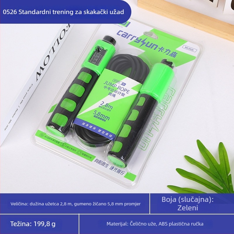 Mehaničko brojilo za skakanje užeta s ležajem - kalistenika trening, model 001, ABS i PVC