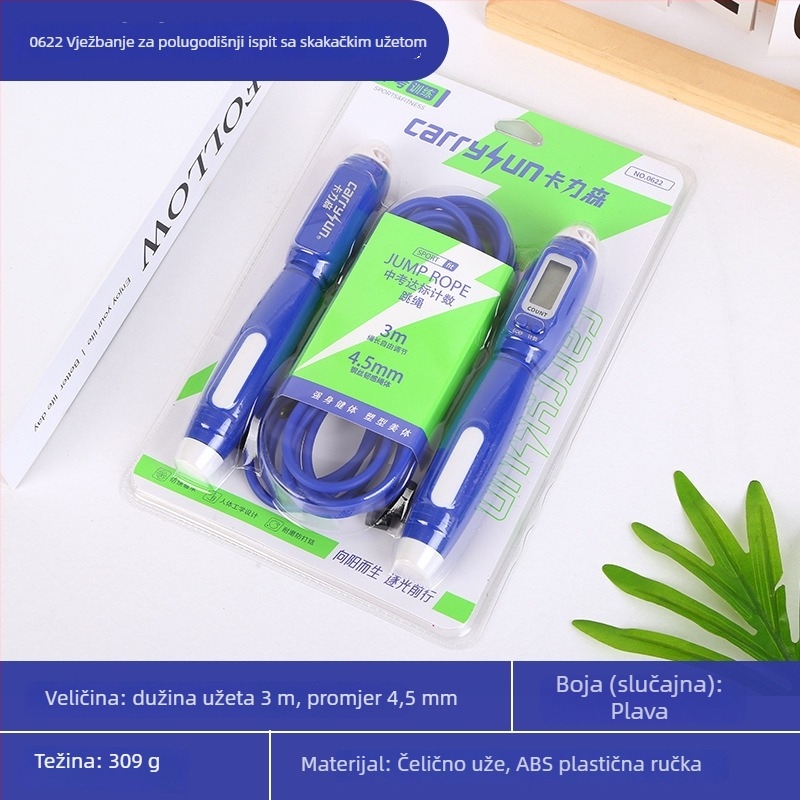 Mehaničko brojilo za skakanje užeta s ležajem - kalistenika trening, model 001, ABS i PVC