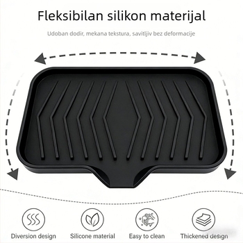 Silikonska kutija za sapun DG-04, 120 kom, ispis logotipa po narudbi