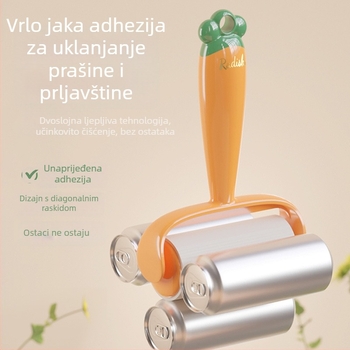 Ljepljivi valjak za dlake kućnih ljubimaca i odjeću — plastična konstrukcija; odvojiva rolna; moderni minimalistički stil; podrijetlo Zhejiang; lansiranje ljeta 2023.
