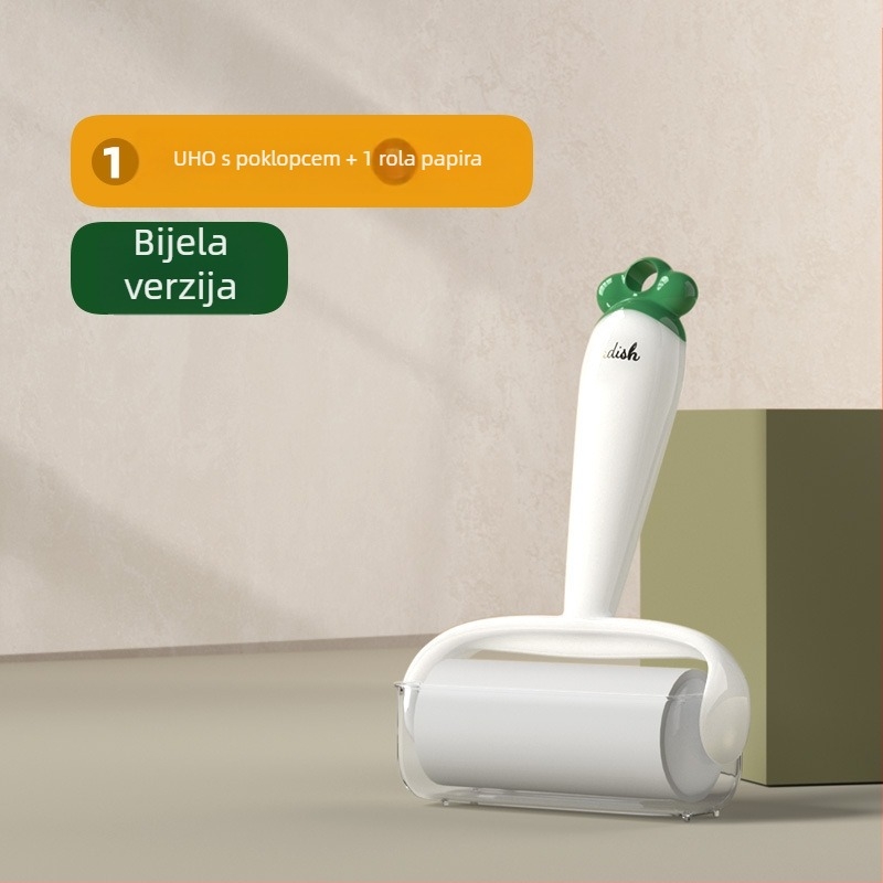 Ljepljivi valjak za dlake kućnih ljubimaca i odjeću — plastična konstrukcija; odvojiva rolna; moderni minimalistički stil; podrijetlo Zhejiang; lansiranje ljeta 2023.