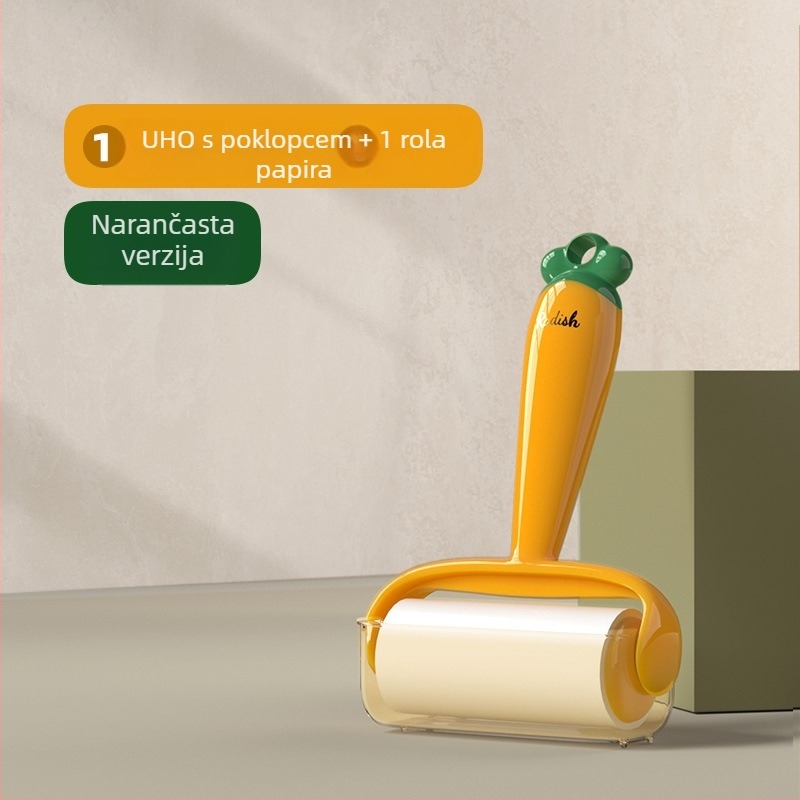 Ljepljivi valjak za dlake kućnih ljubimaca i odjeću — plastična konstrukcija; odvojiva rolna; moderni minimalistički stil; podrijetlo Zhejiang; lansiranje ljeta 2023.