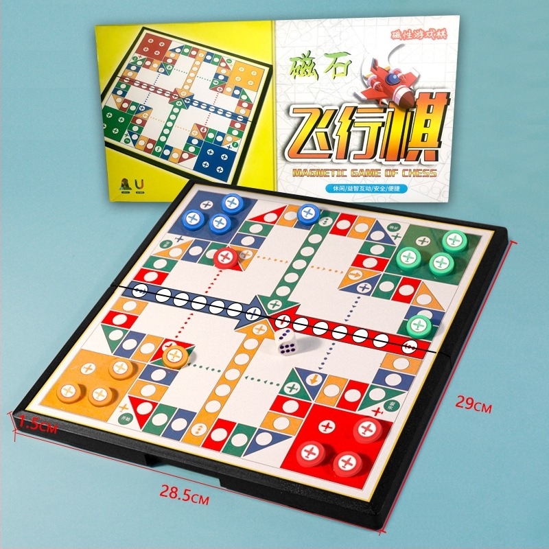 Magnetski sve-u-jednom set za djecu – više igara u jednom (Aeroplane Chess, Gomoku, Go, Xiangqi, Checkers, Jungle Chess, Military Chess). Materijal KPXQ-001; Marka Popular Ball; Kategorija: Društvene igre; Pakiranje: Kutija