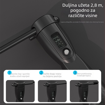 Elektronički brojajući skakač za skakanje s timerom, ABS materijal, model Hx-2371, brenda Hx, za odrasle