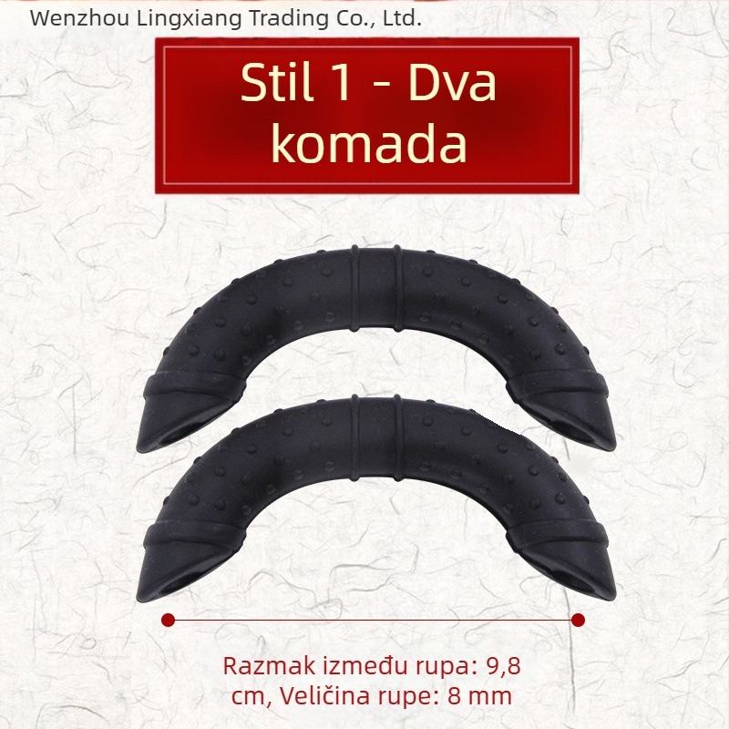 Silikonski pokrivnici za uši posude, toplinska izolacija, za starinski lonac s dvostrukim ručkama i veliki wok s klipsom za rukohvat, otporni na visoke temperature