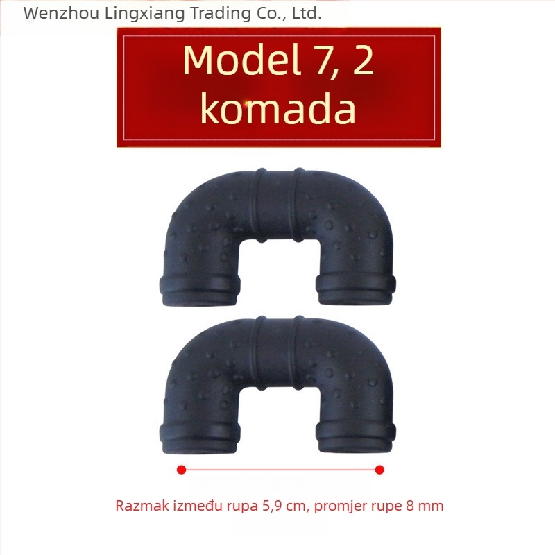 Silikonski pokrivnici za uši posude, toplinska izolacija, za starinski lonac s dvostrukim ručkama i veliki wok s klipsom za rukohvat, otporni na visoke temperature