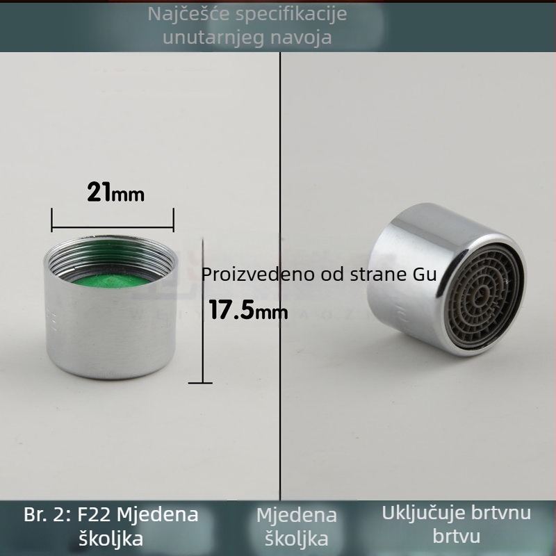 Kuhinjski aerator slavine s filtrom mreže unutar jezgre (Public Version)