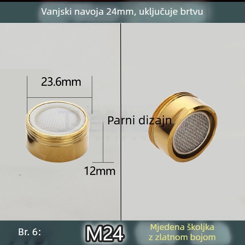 Kuhinjski aerator slavine s filtrom mreže unutar jezgre (Public Version)