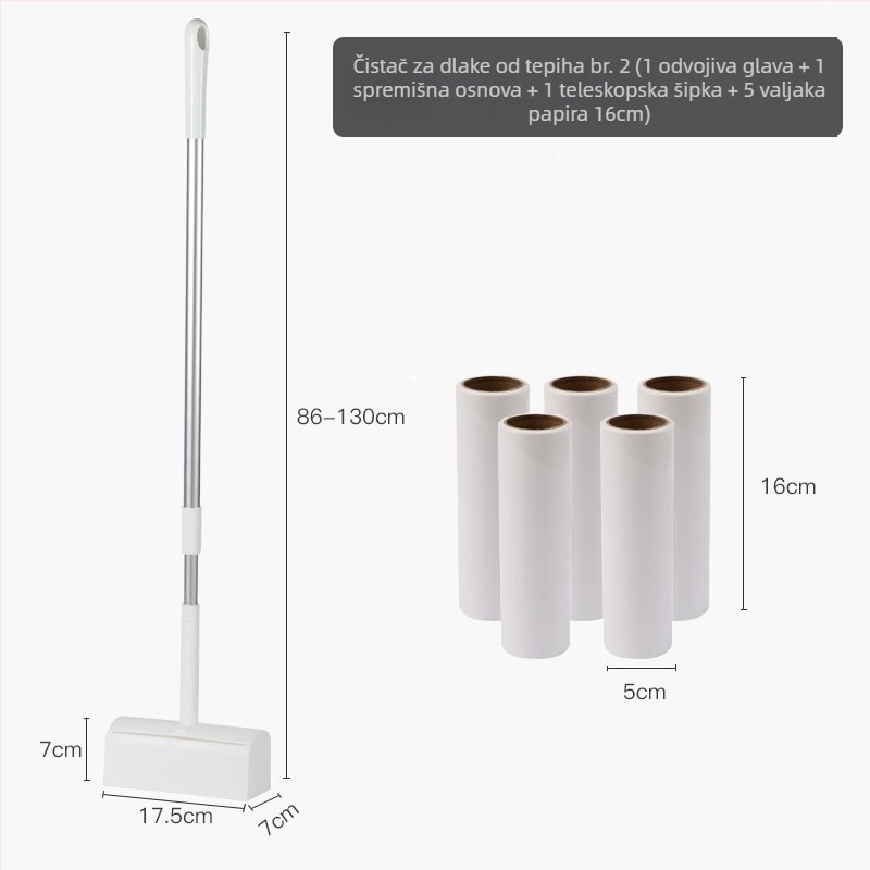 Čistač dlačica za odjeću s elektrostatističkim uklanjanjem prašine i valjkastim strugačem, predstavljen 2023