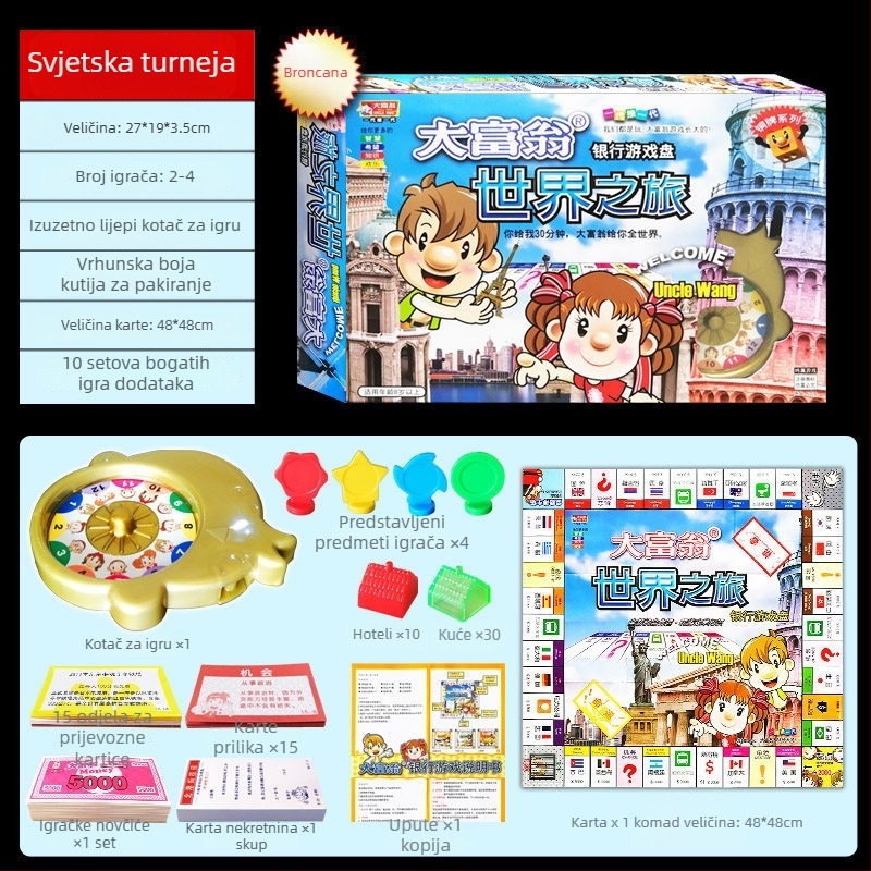 Stolna igra s kartama, papirnatog materijala; pakiranje: vrećica, šarena kutija, OPP vrećica; za uzrast 14+; zabavna i razvija finu motoriku.