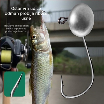 Kuka s olovnom glavom za morski ribolov na plaži, s bodljama