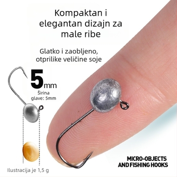 Kuka s olovnom glavom za morski ribolov na plaži, s bodljama